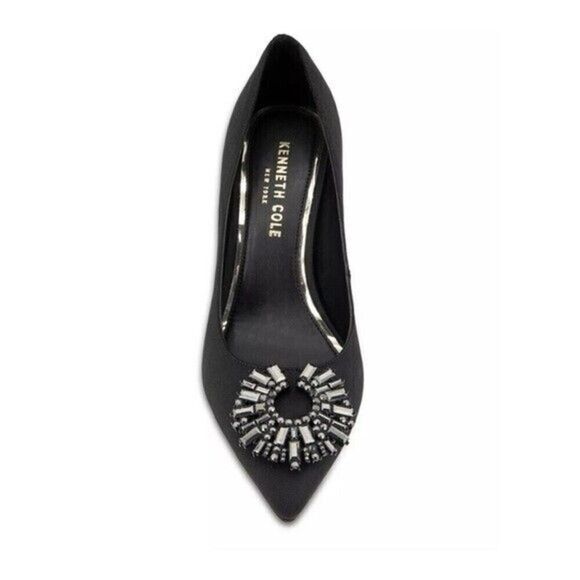 Kenneth Cole New York Women's Pointed-Toe Pump Romi Starburst Black shoes Med 8 - Picture 3 of 9